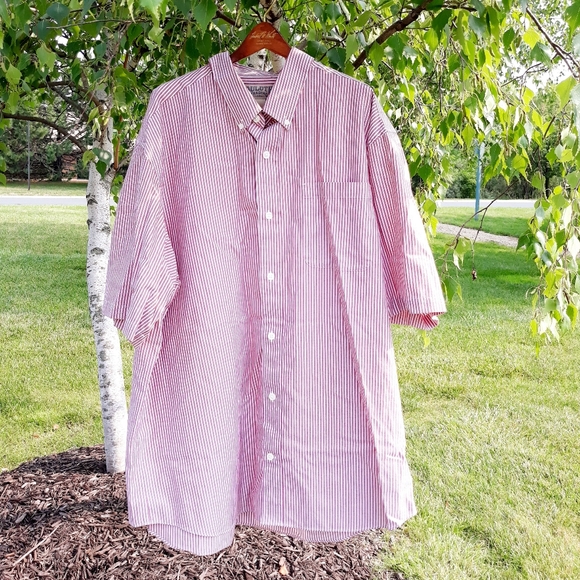 Duluth Trading Co Other - Duluth Trading Men's Casual Button Down Shirt - Size XL,  Red / White Stripes